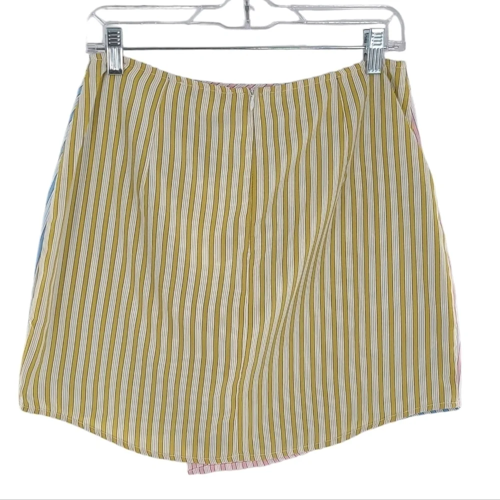 Pretty Garbage Skirt Color Block‎ Mini Skirt.Size 10 New with tags